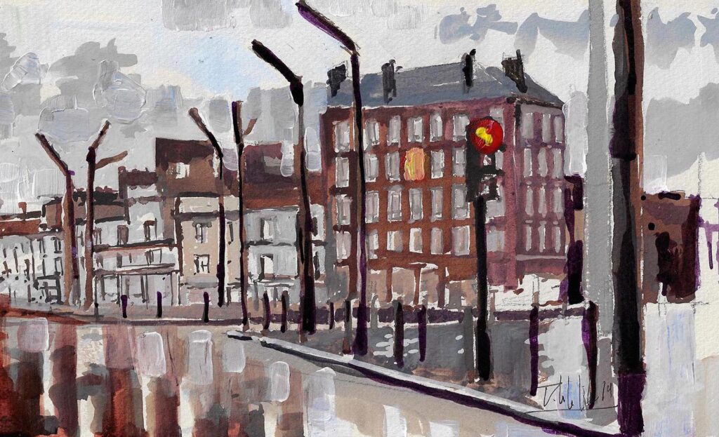 LE HAVRE 4-ROND POINT-ACRYLIQUE SUR CARTON-2019